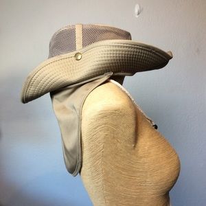 No brand Unisex Tan Fishing/Sun Hat w/back flap